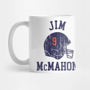 Jim McMahon Chicago Helmet Font Mug